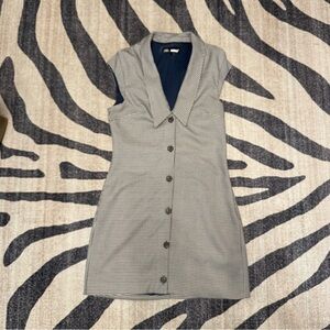 Zara Houndstooth Mini Dress